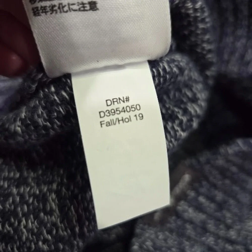 Eddie Bauer Sweater Mens Large Tall (TL) Crewneck Knit Pullover Marled Knit Blue - Picture 6 of 13